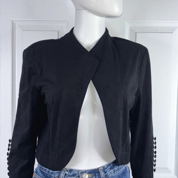 JOSEPH RIBKOFF women's black bolero jacket size 12 - Picture 2 of 2